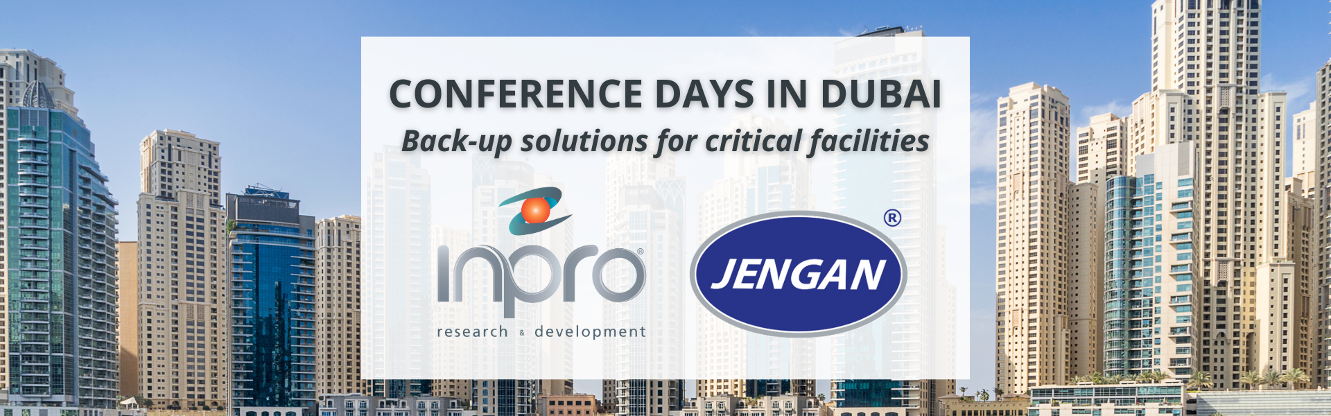 Inpro & Jengan: conferences in Dubai during the MEE 2025